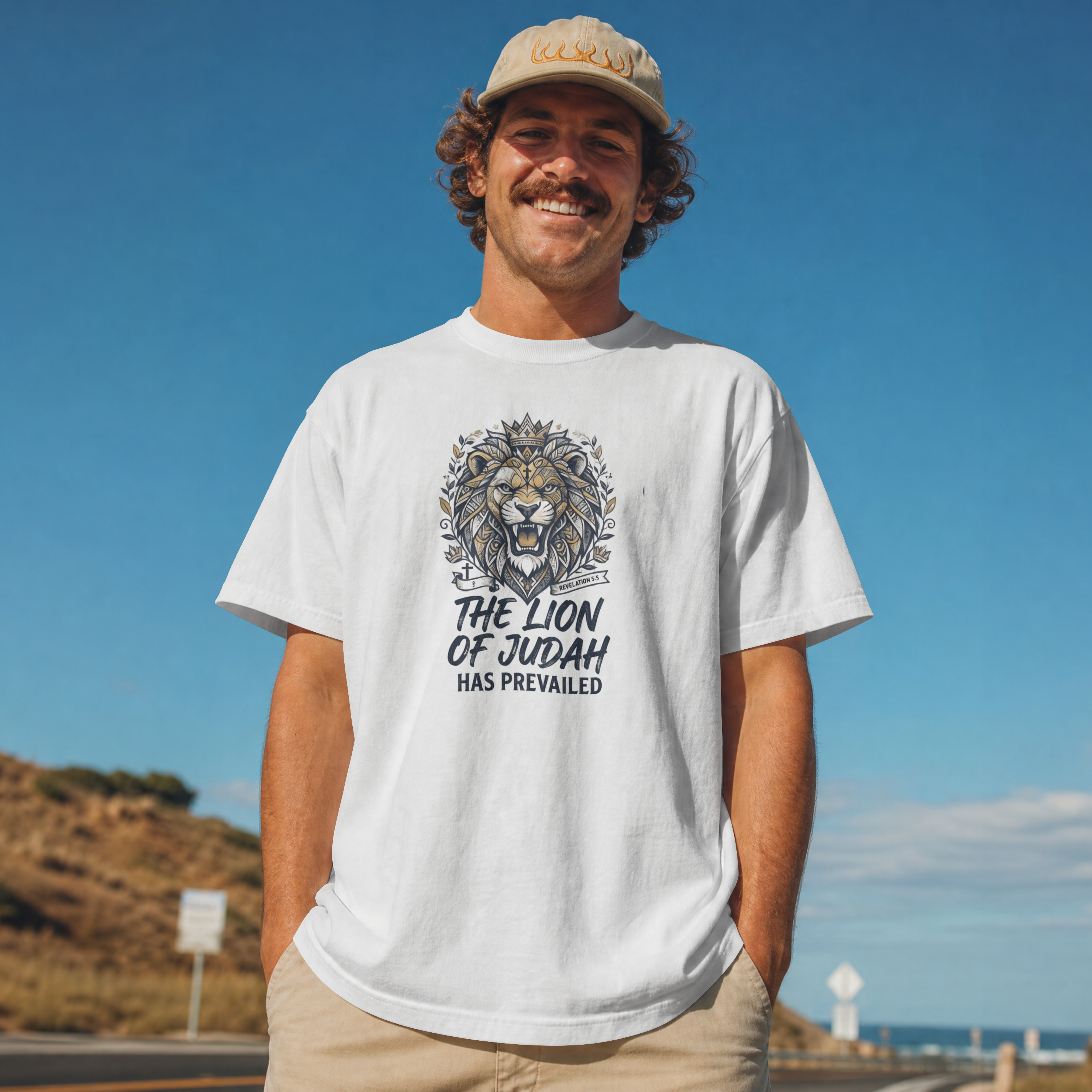 Lion of Judah has Prevailed T-Shirt | Christian Lion Design